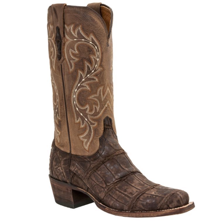 Lucchese Burke Chocolate Alligator Men's Boot M3195